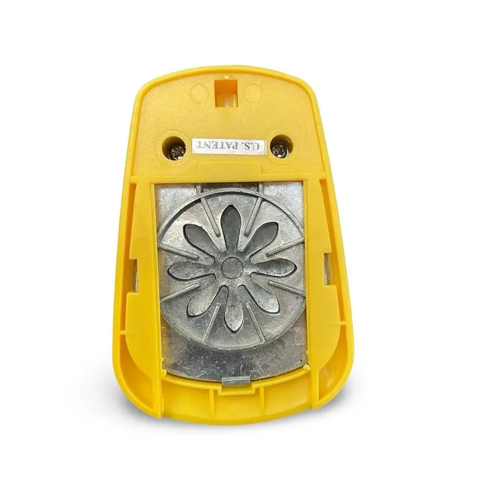 Marvy Uchida Paper Punch Bundle 4 Piece Set Square Flower Tag Shapes Blue Yellow